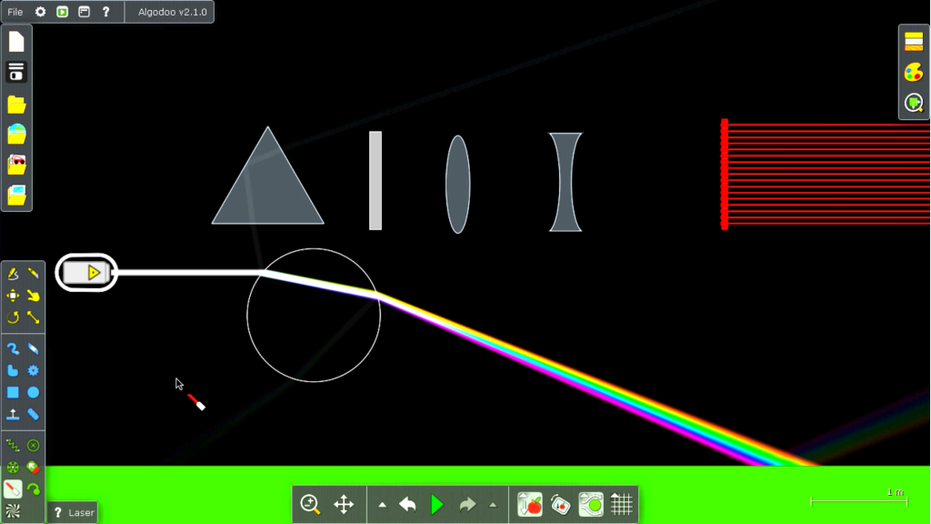 Algodoo illustratsioon